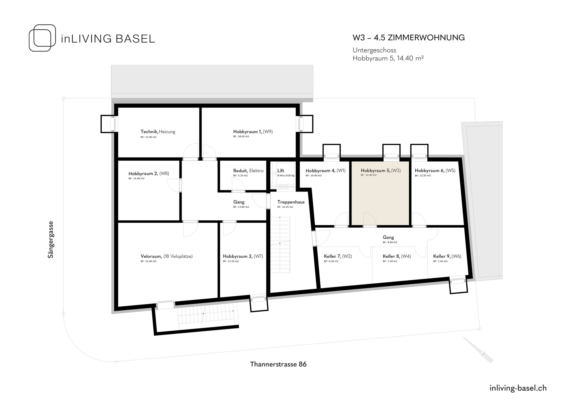 Hobbyraum W3 4.5 Zimmerwohnung Hobbyraum W3 4.5 Zimmerwohnung